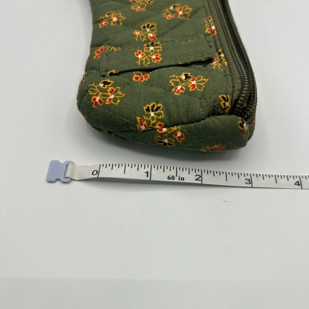 Maggie B by Ganz Double Eyeglass Case Meadow Green Quilted Floral Zip  NWT